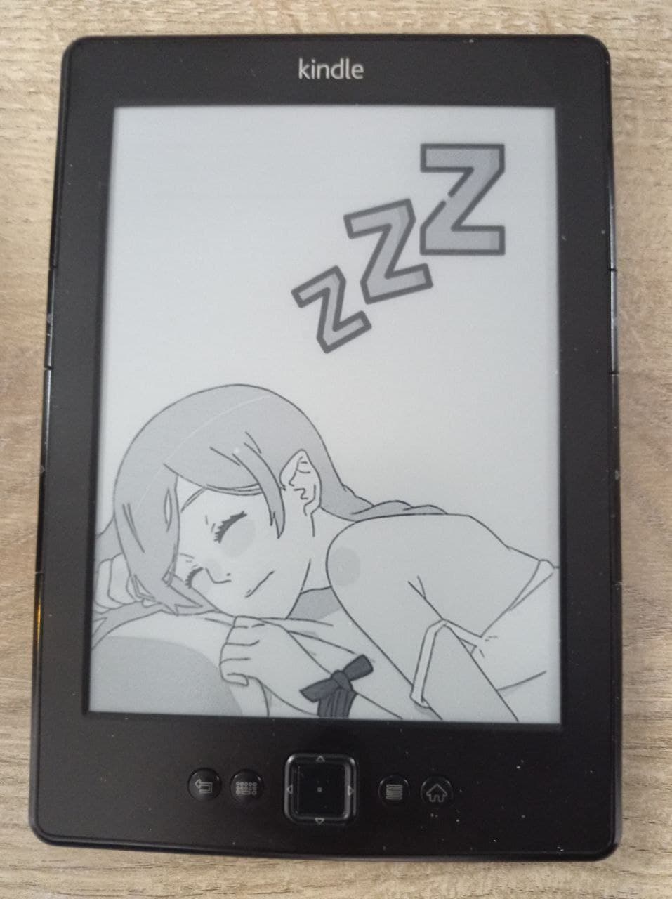 Kindle with new screensaver