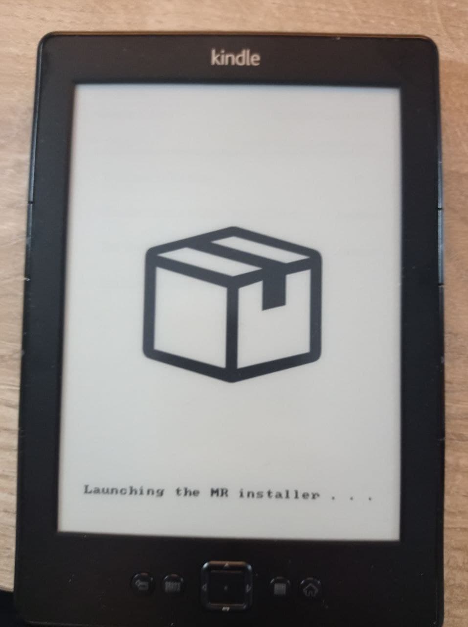 My kindle in operation
